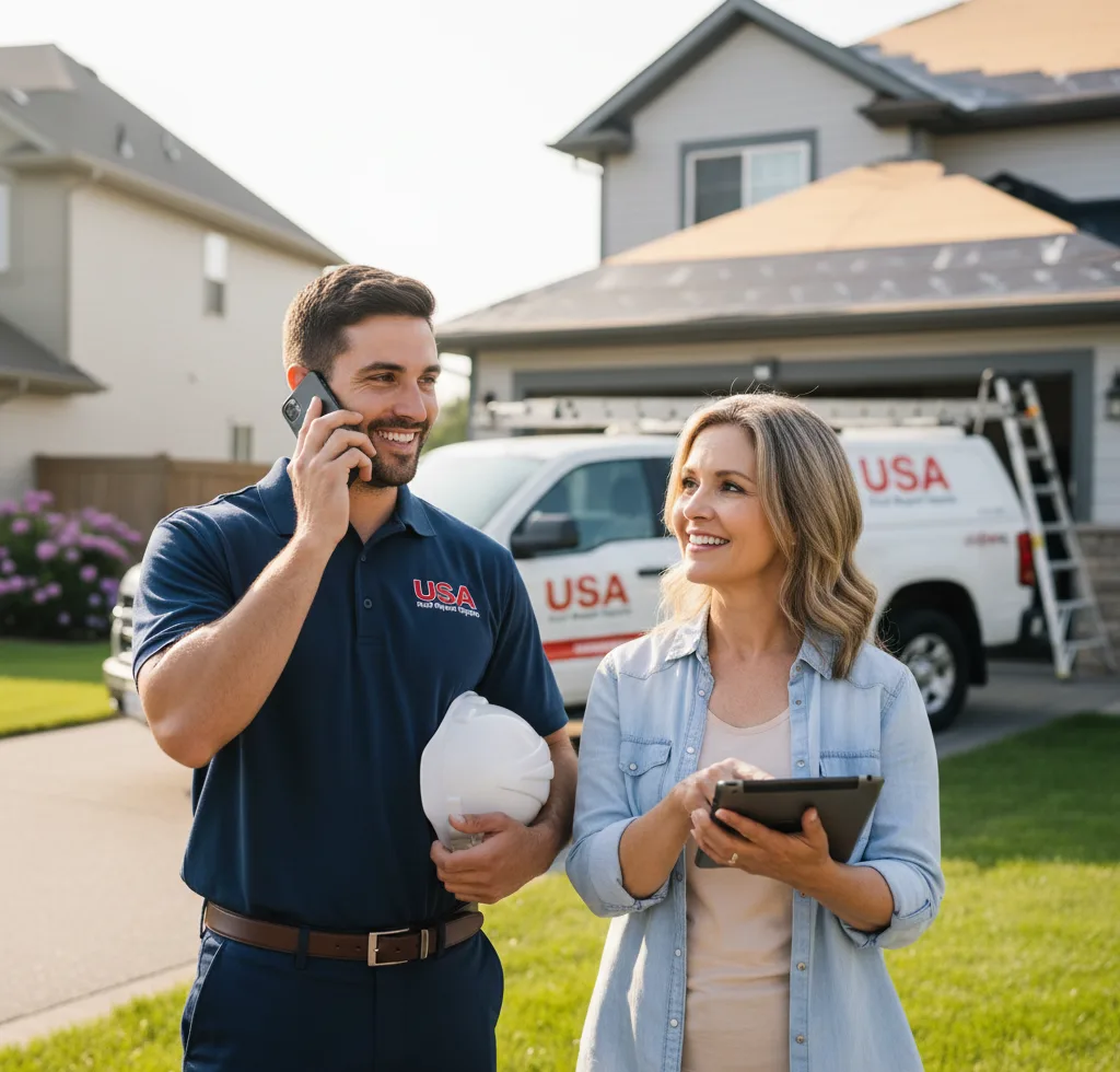 USA Roof Repair Experts customer support in Pinon